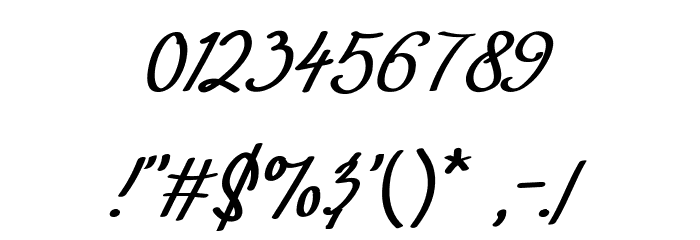 Black Wiliam Font OTHER CHARS