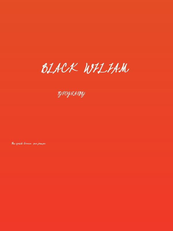 Black Wiliam Poster