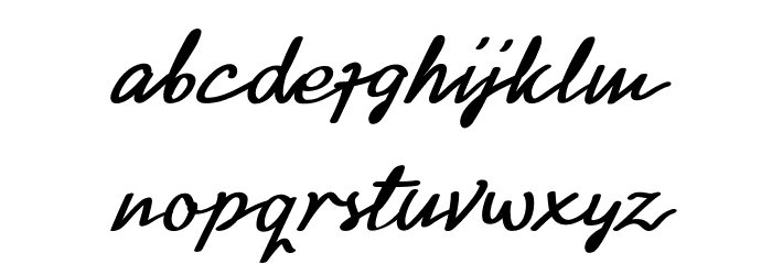 Black Wiliam Font LOWERCASE