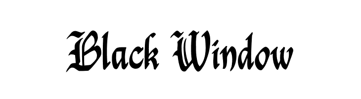 Black Window  font caratteri gratis