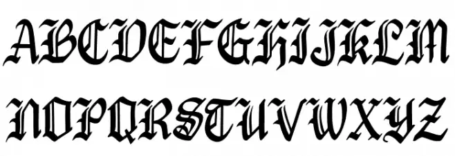 Black Window Font OTHER CHARS