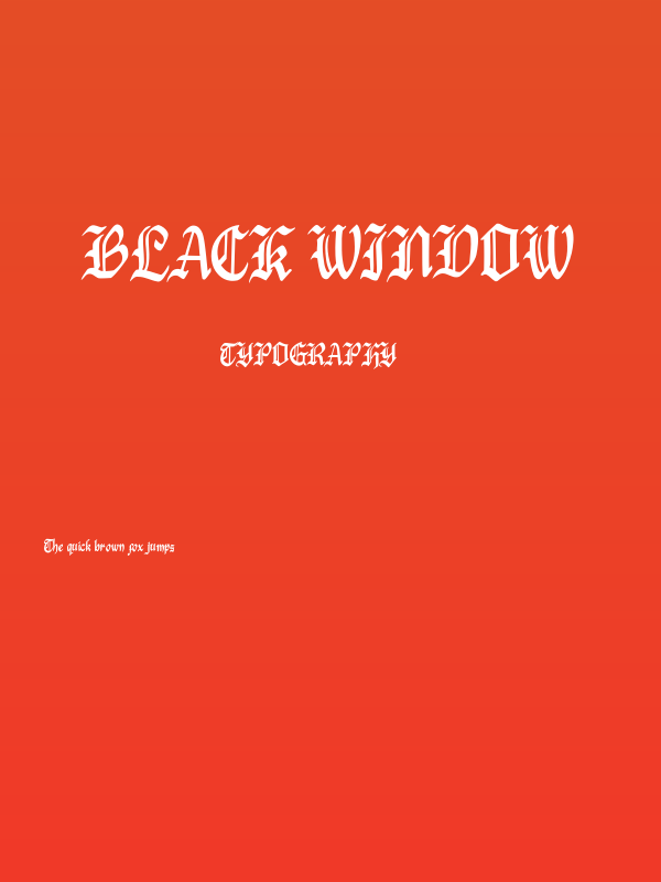 Black Window Poster