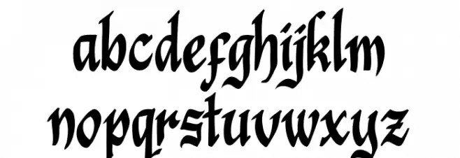 Black Window फ़ॉन्ट लोअरकेस