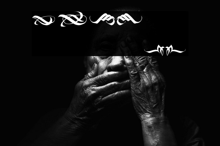 Black Wine Ornament Example 2