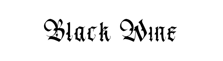Black Wine  font caratteri gratis