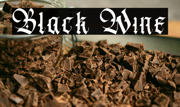 Black Wine Example 1