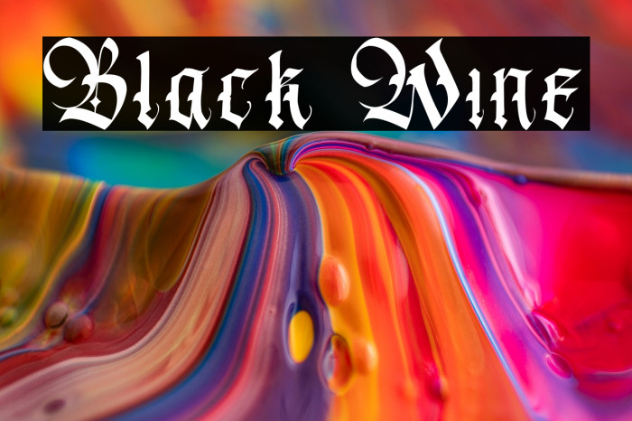 Black Wine Example 3