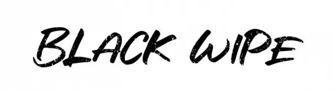 Black Wipe  font caratteri gratis
