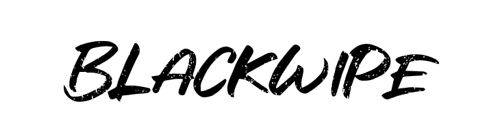 Black Wipe  font caratteri gratis