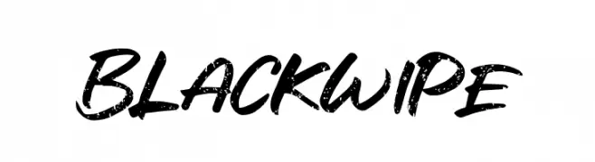 Black Wipe  Frei Schriftart Herunterladen