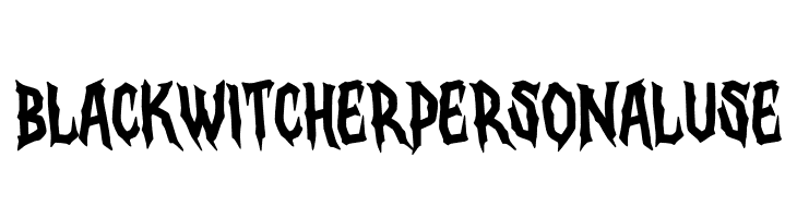 Black Witcher Personal Use  Descarca Fonturi Gratis