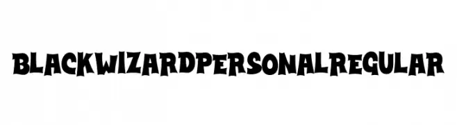 Black Wizard PERSONAL Regular  Descarca Fonturi Gratis