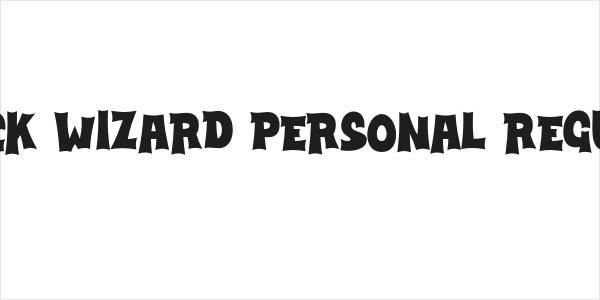 Black Wizard PERSONAL Regular Logo