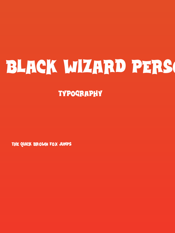 Black Wizard PERSONAL Regular Poster
