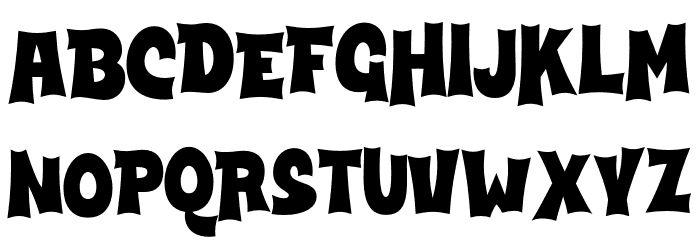Black Wizard PERSONAL Regular Font LOWERCASE