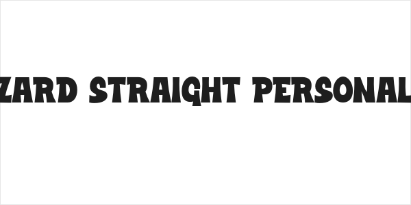 Black Wizard Straight PERSONAL Regular Logo