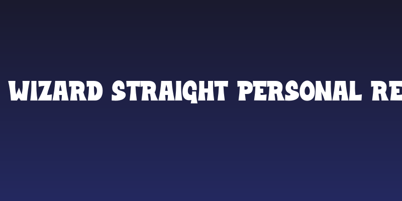 Black Wizard Straight PERSONAL Regular Social Header
