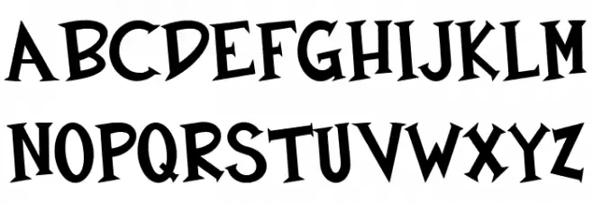 Black Wizard Font LOWERCASE