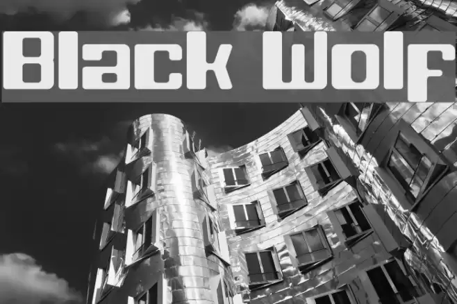 Black Wolf Font examples