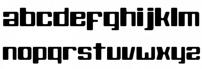 Black Wolf خط أحرف صغيرة