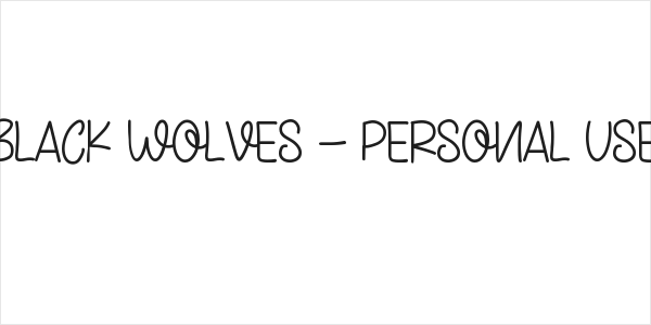 Black Wolves - Personal Use Logo