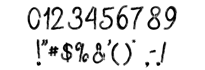 Black Wood Font OTHER CHARS
