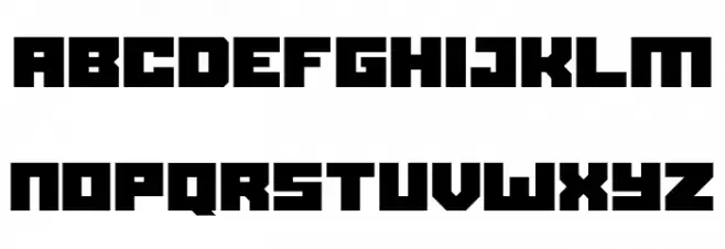 Black bison フォント 大文字