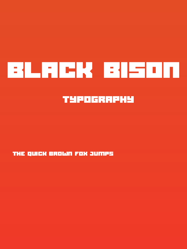 Black bison Poster
