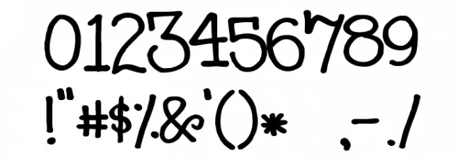 Black boys on mopeds Font OTHER CHARS