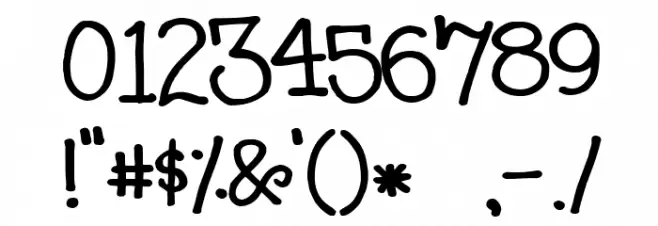 Black boys on mopeds Font OTHER CHARS