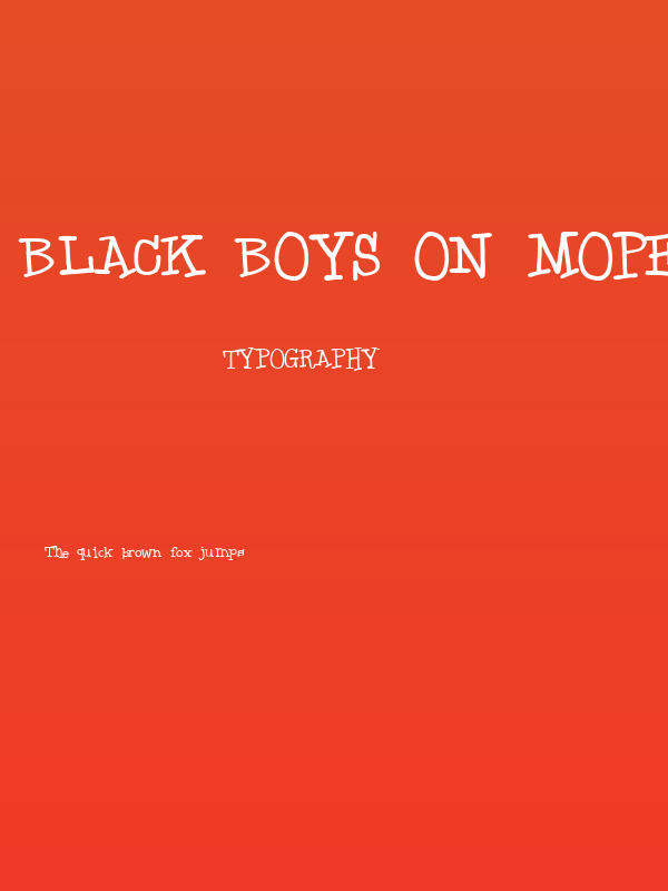 Black boys on mopeds Poster