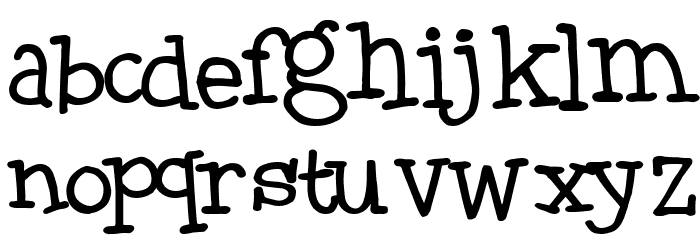 Black boys on mopeds Font LOWERCASE