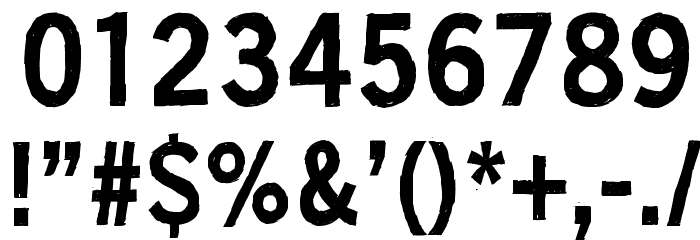 Black is not a color Font OTHER CHARS