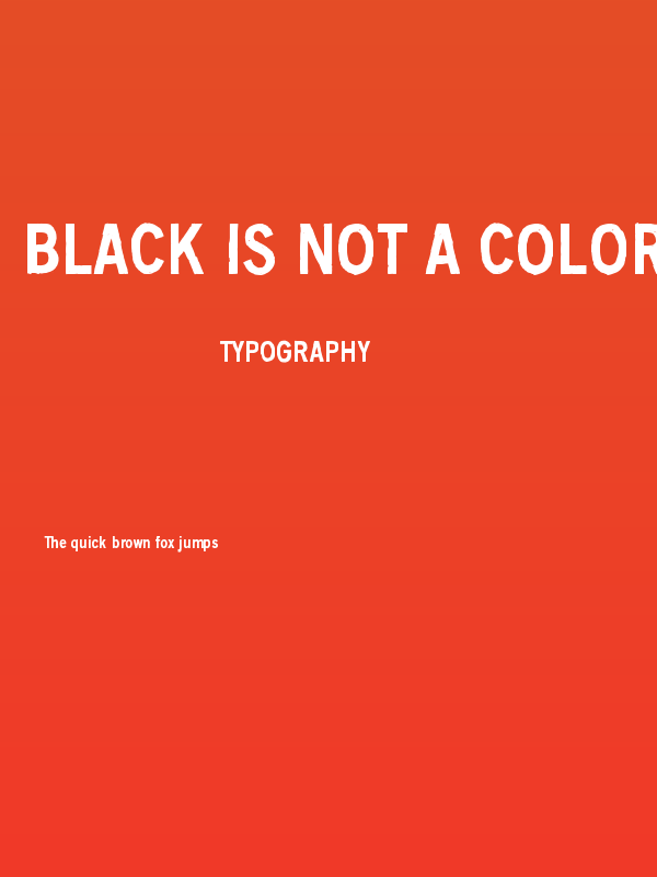 Black is not a color Poster