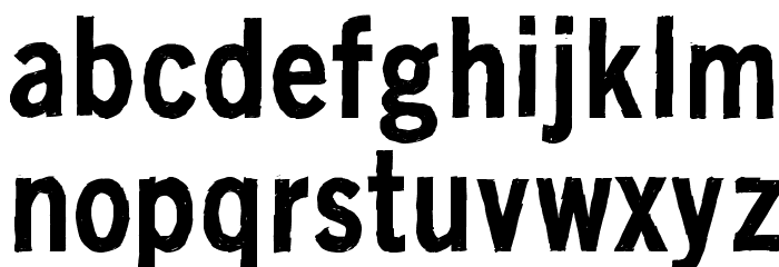Black is not a color Font LOWERCASE