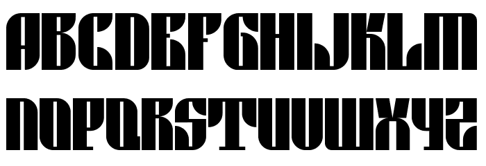 Black skull Шрифта строчной