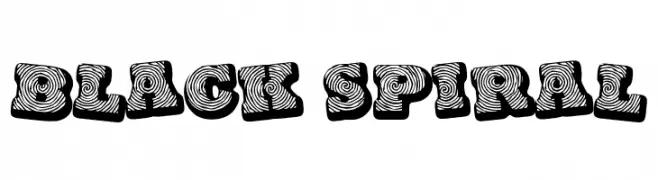 Black spiral  font caratteri gratis