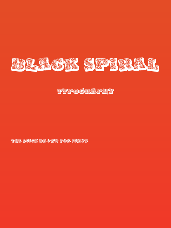 Black spiral Poster