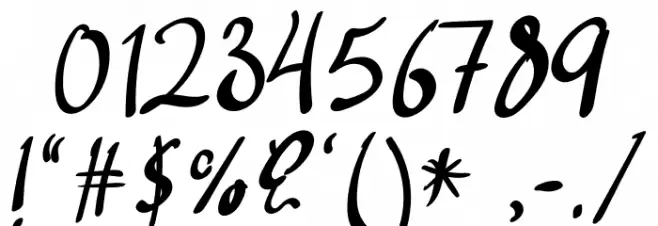 Black Font OTHER CHARS