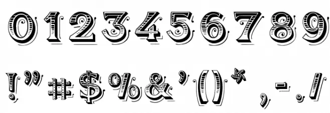 BlackAngel Font OTHER CHARS