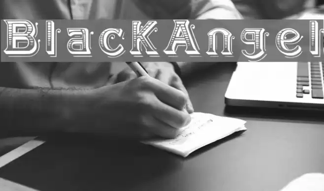 BlackAngel Font examples