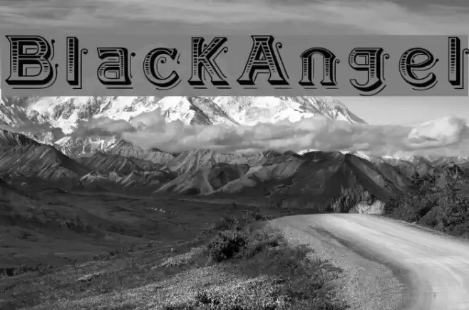 BlackAngel Font examples