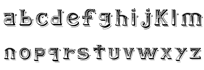 BlackAngel Font LOWERCASE