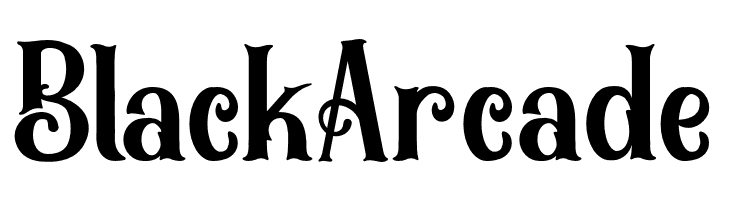 BlackArcade  フリーフォントのダウンロード