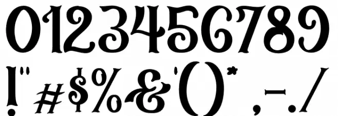 BlackArcade Font OTHER CHARS