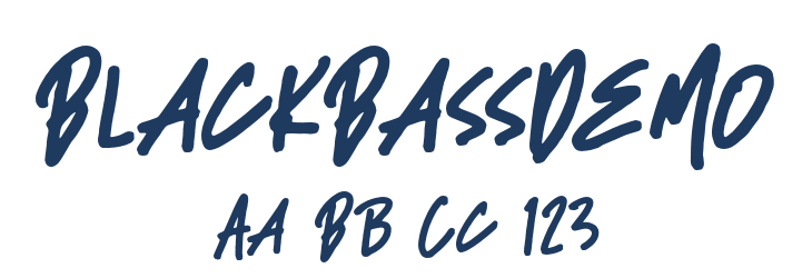 BlackBassDemo Font Preview