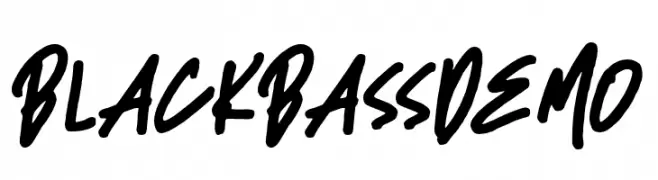 BlackBassDemo  Fuentes Gratis Descargar