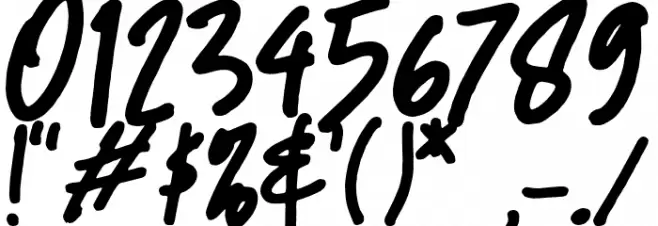 BlackBassDemo Font OTHER CHARS