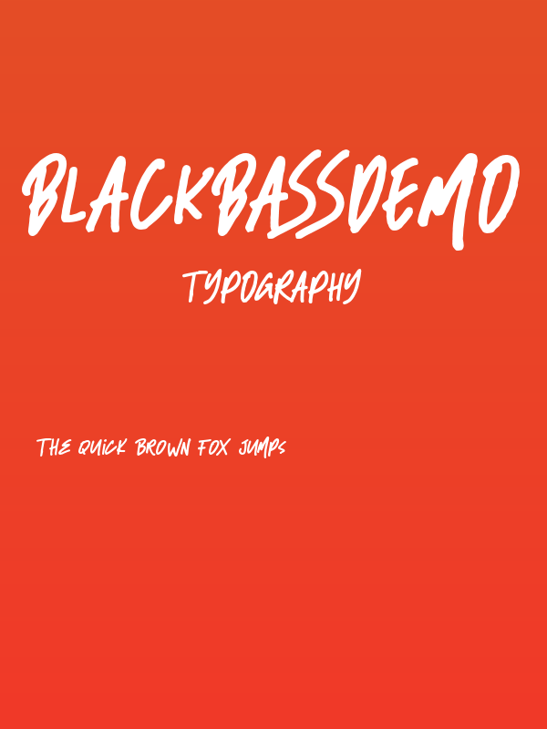BlackBassDemo Poster