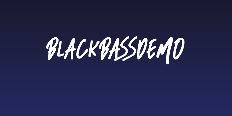 BlackBassDemo Social Header